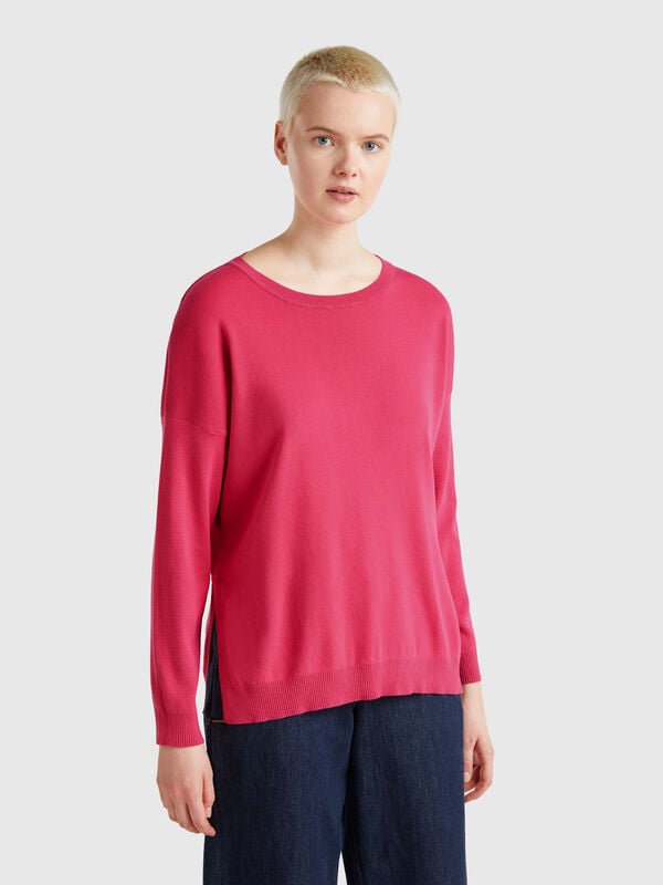 Jersey over fit de algodón Mujer