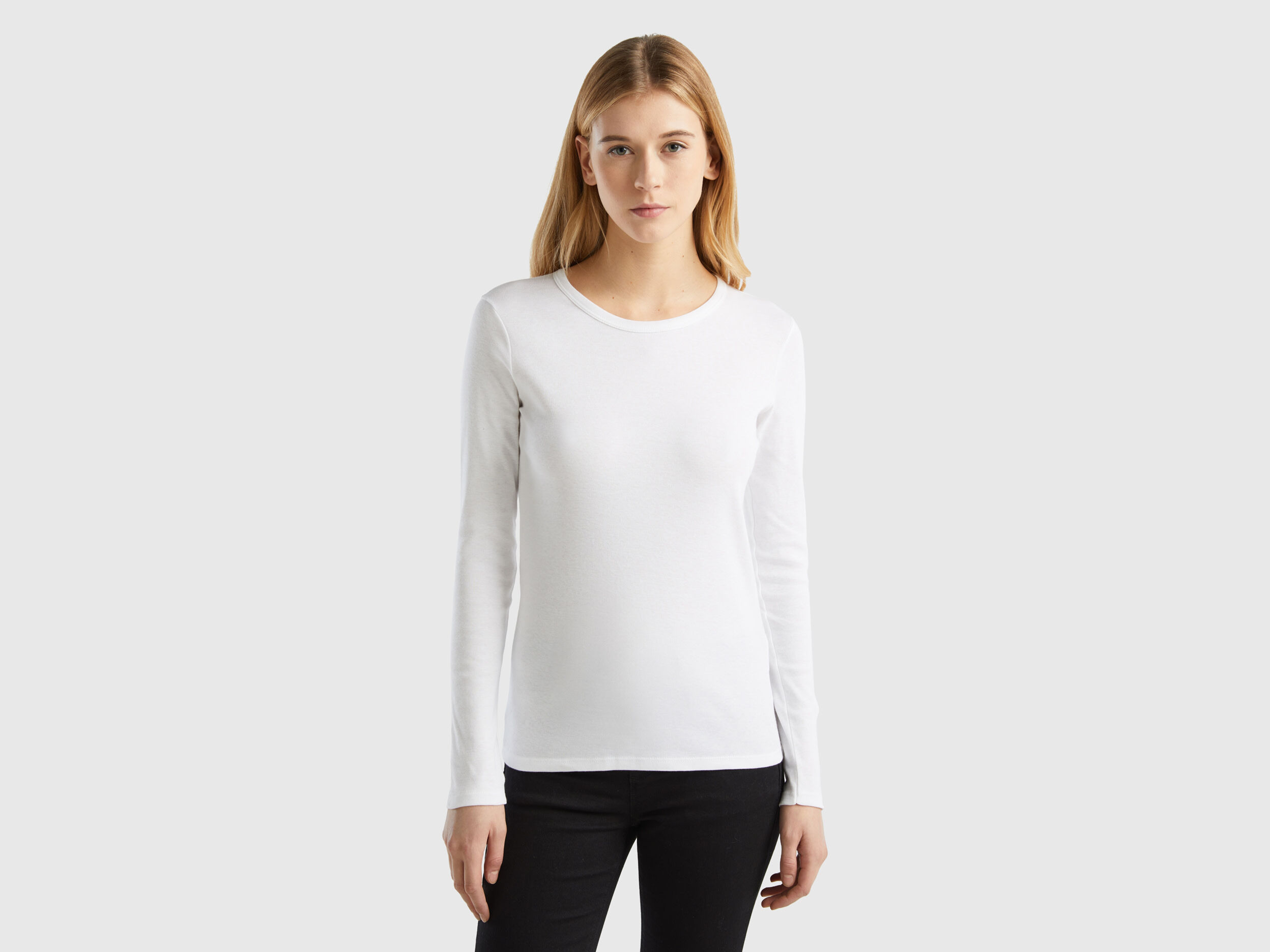 Benetton camisetas best sale manga larga mujer
