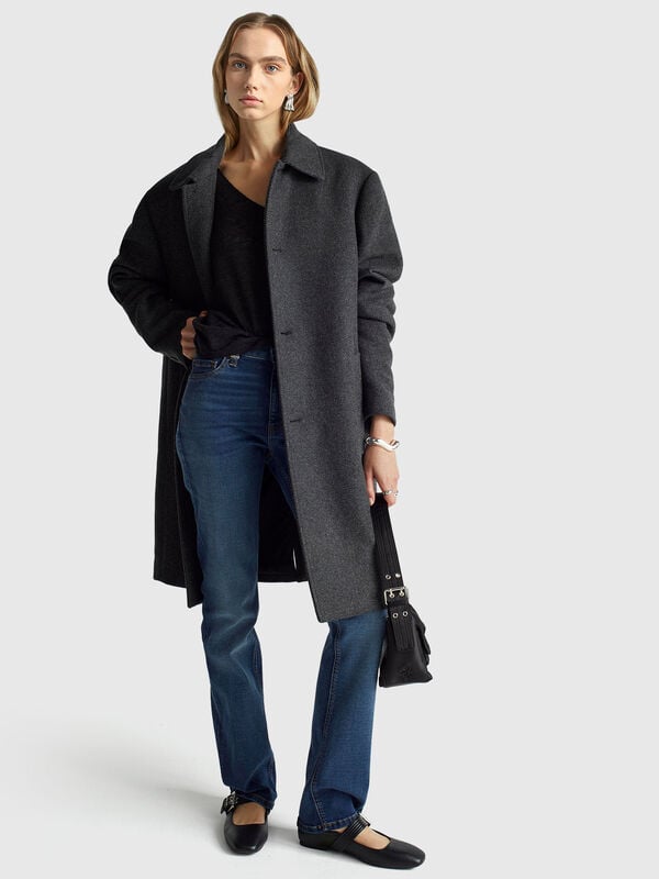 Suéter jacquard en mezcla de viscosa Mujer