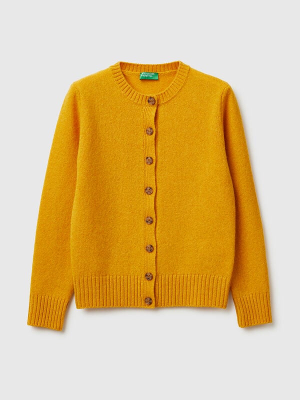 Cárdigan de pura lana Shetland Mujer