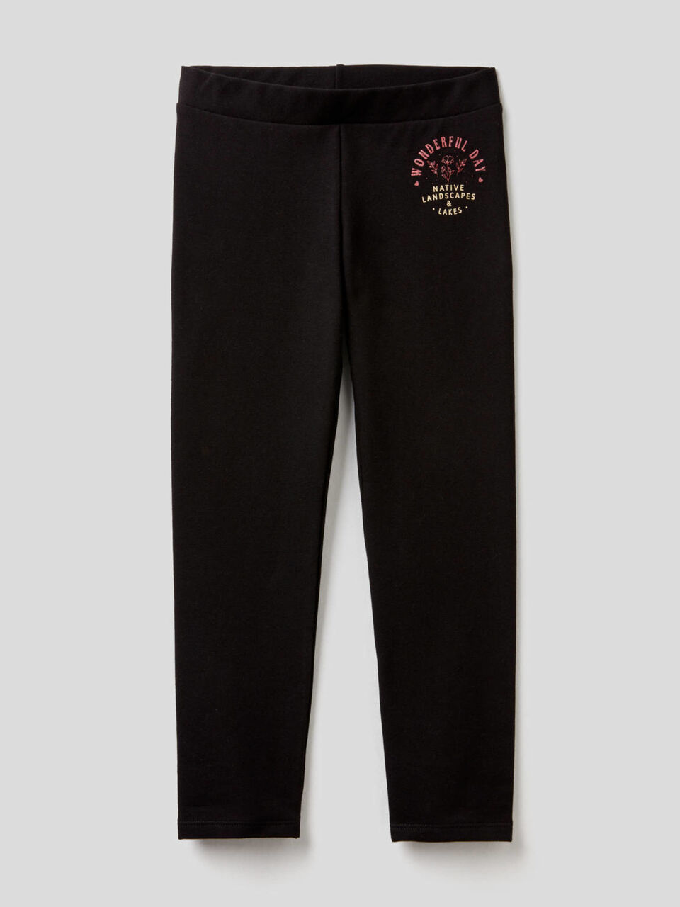 Leggings de felpa con estampado image number 1