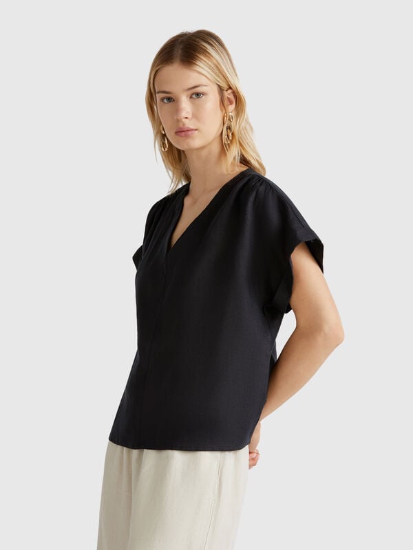 Blusa de puro lino Mujer