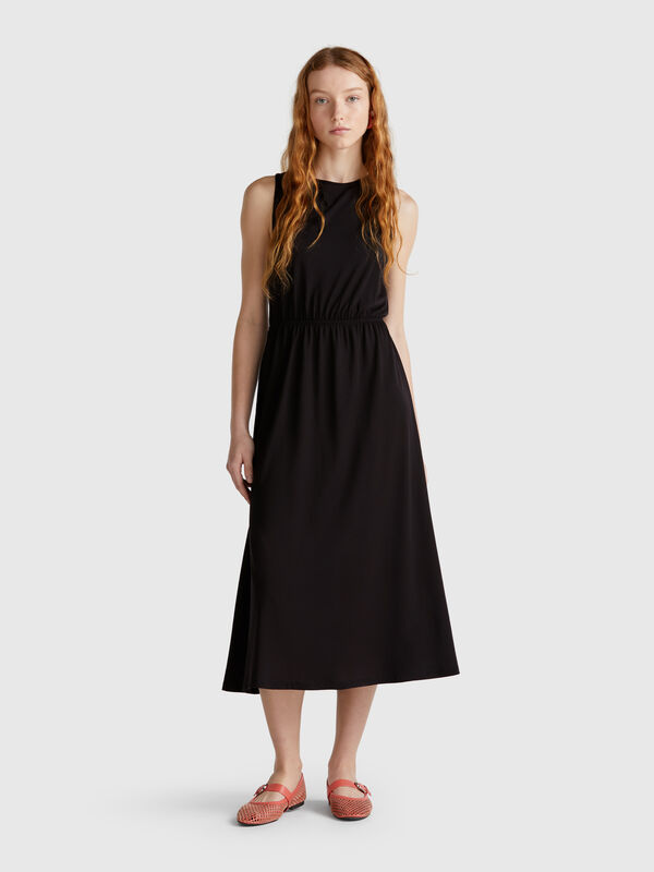 Vestido con espalda abierta Mujer