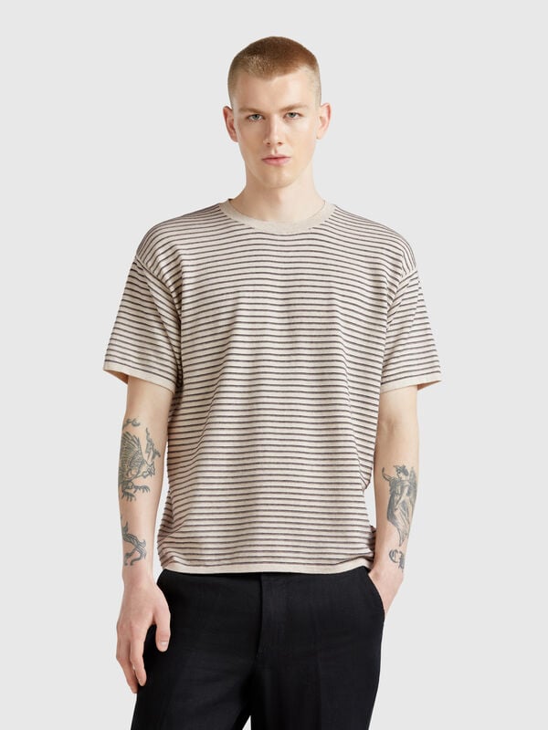 Camiseta punto rayas Hombre