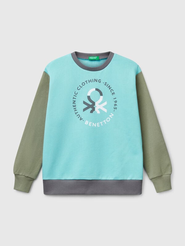 Sudadera de 100 % algodón con estampado Niño