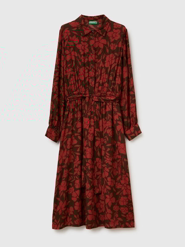 Camisa con estampado floral Mujer