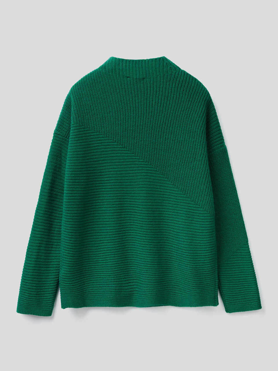 Jersey de lana mixta con botones image number 2