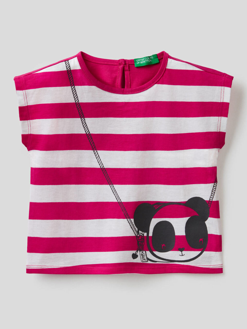 Camiseta de rayas con estampado image number 1