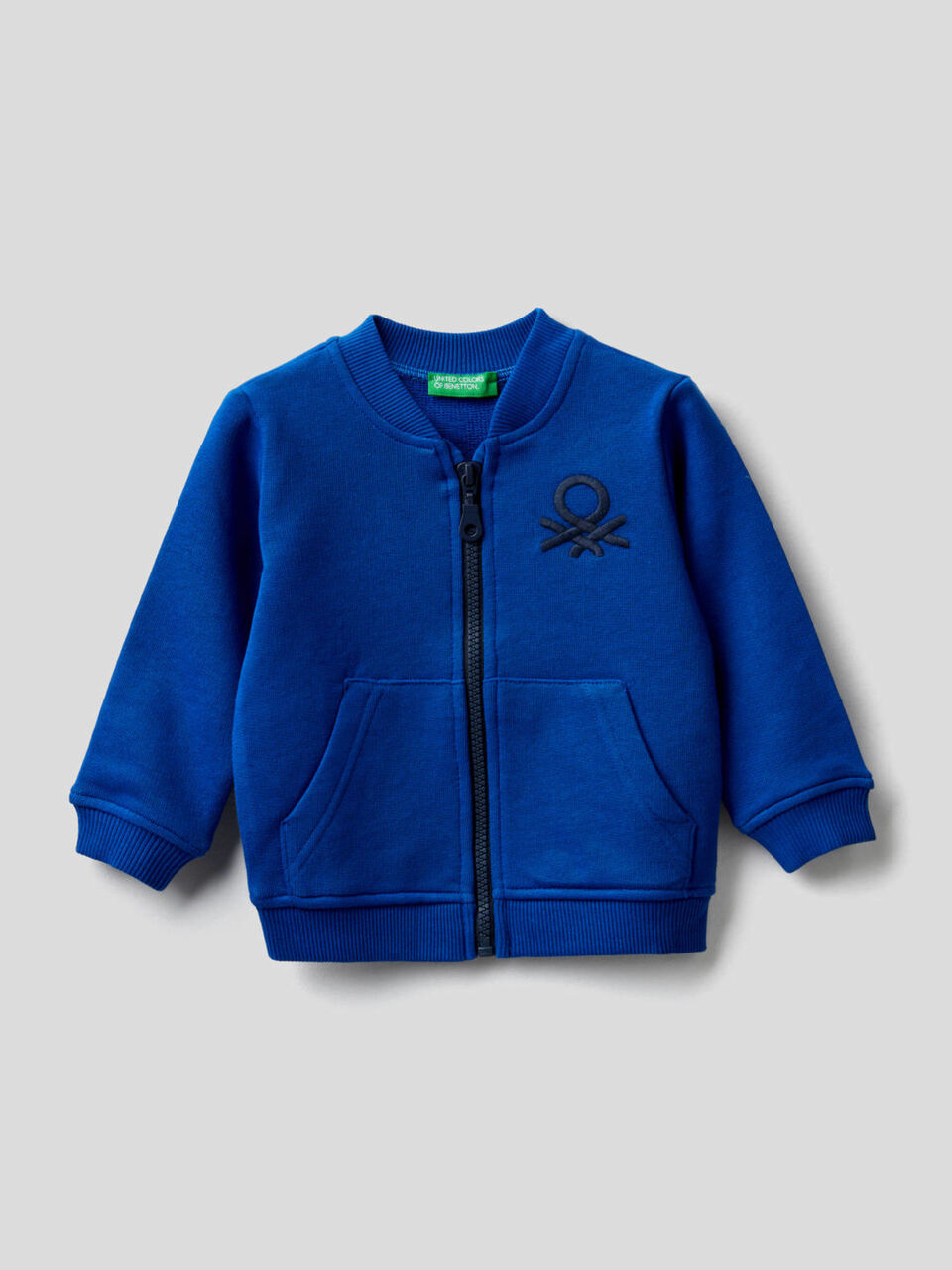 Sudadera de 100 % algodón con cremallera image number 1