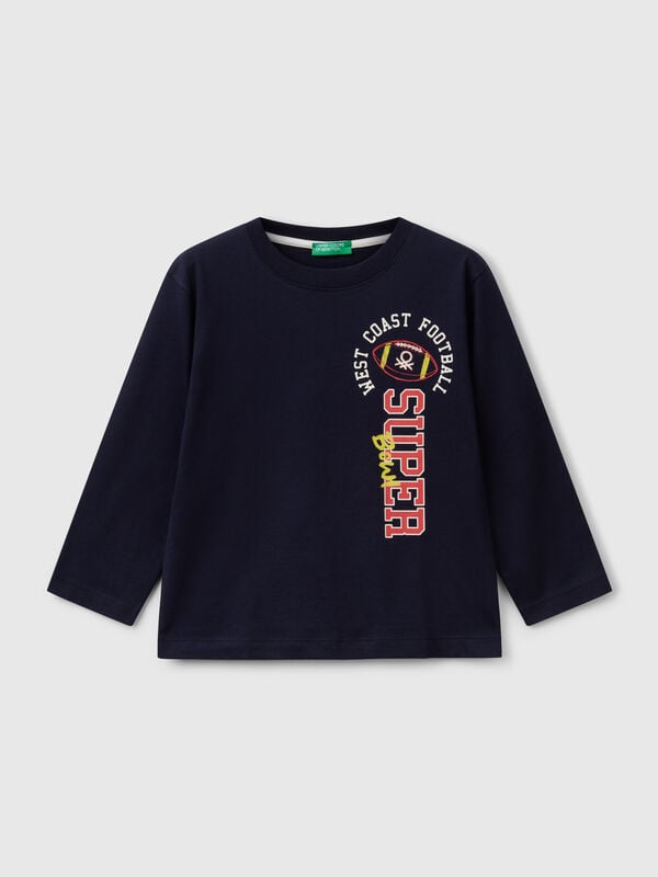 Camiseta con estampado de algodón  Niño