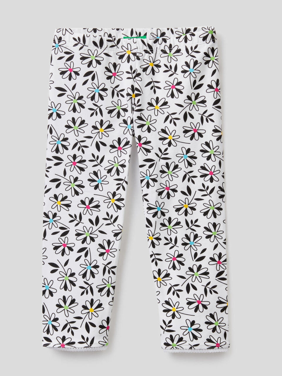 Leggings 3/4 de algodón elástico image number 1