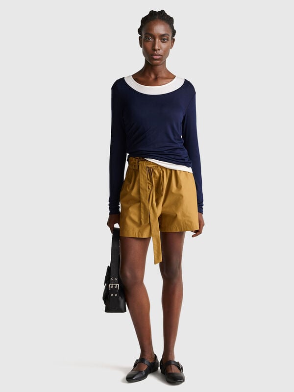 Bermudas con faja Mujer