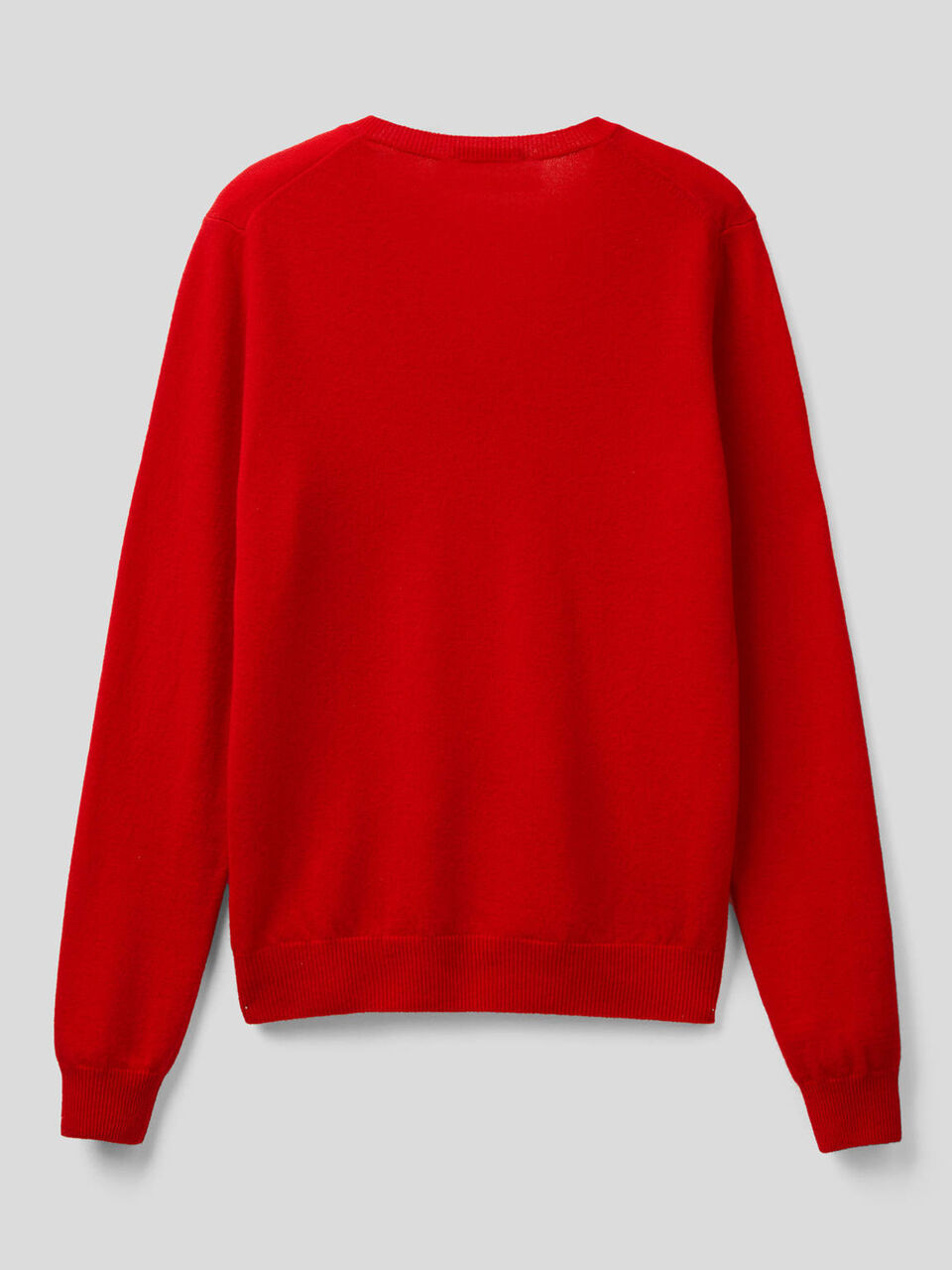 Jersey de pura lana virgen con escote de pico image number null