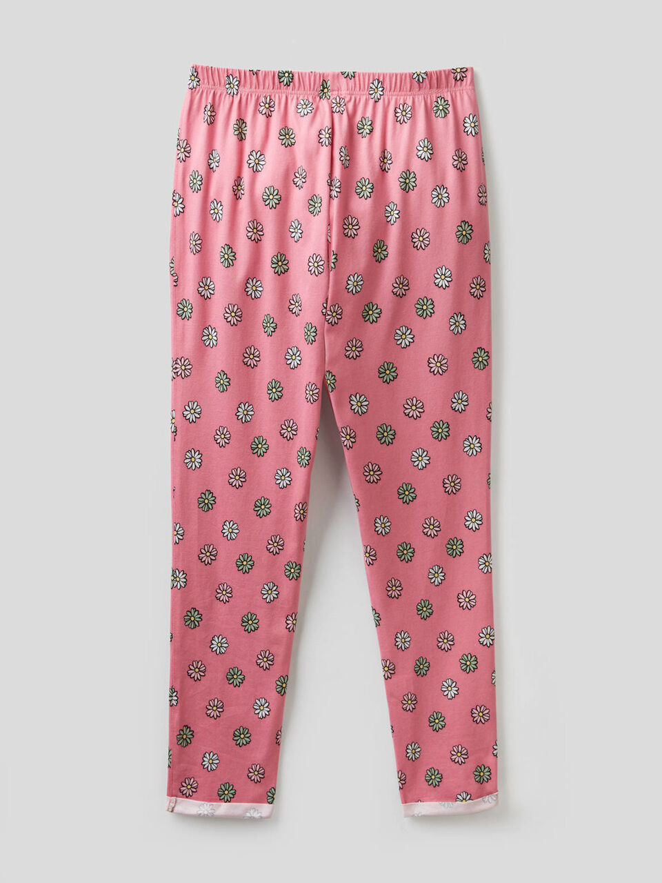 Pantalón largo con estampado de flores image number 2