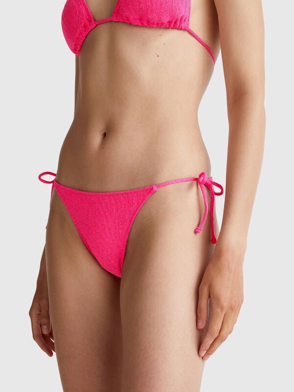 Braguita de baño animalier con lúrex Mujer