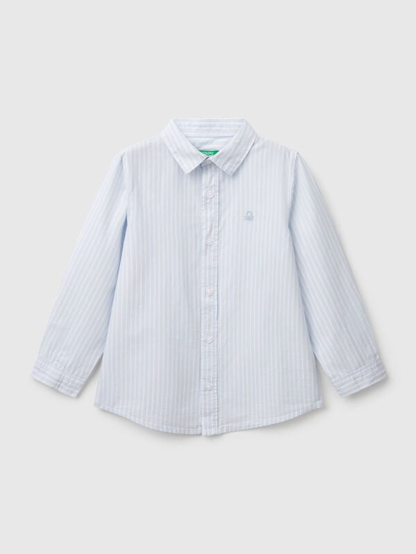 Camisa de rayas de algodón puro Niño