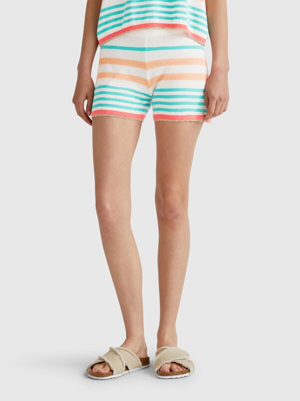 Short punto rayas Mujer