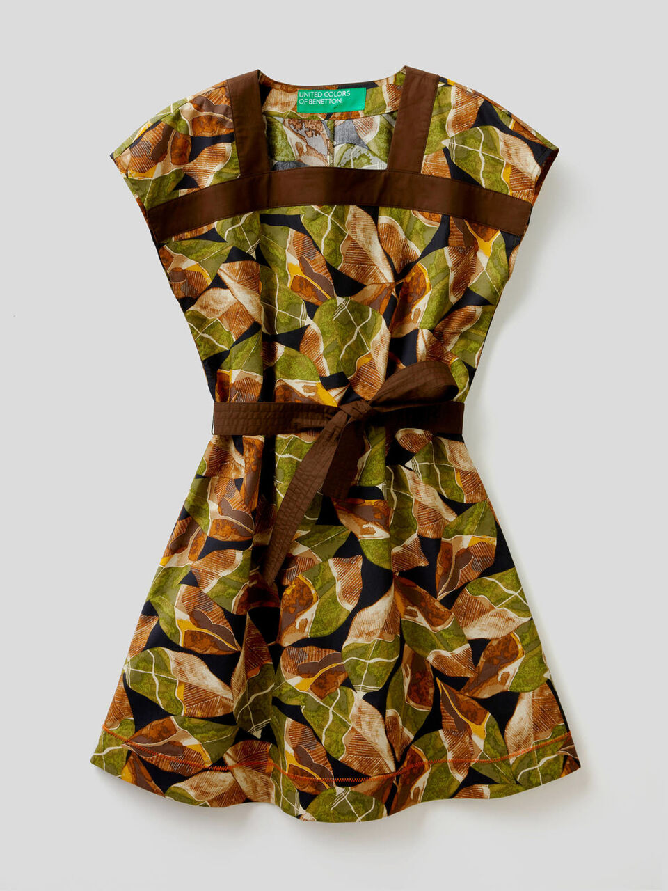 Vestido estampado de 100% algodón image number 1