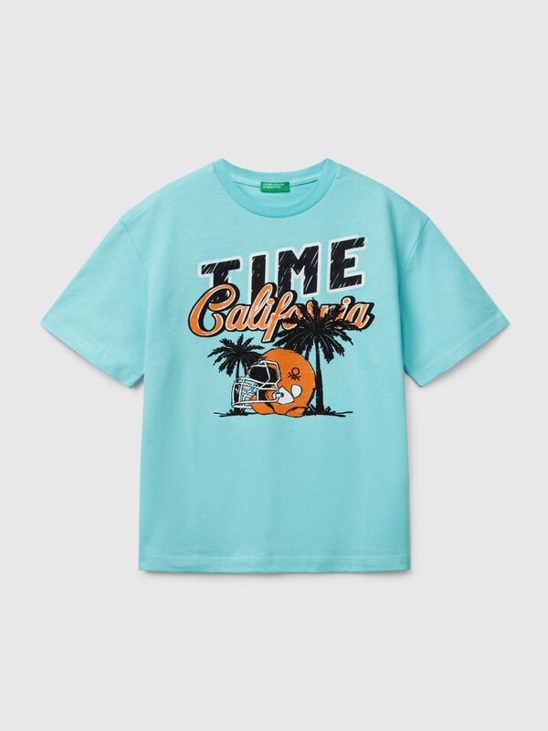 Camiseta de manga corta de algodón  Niño