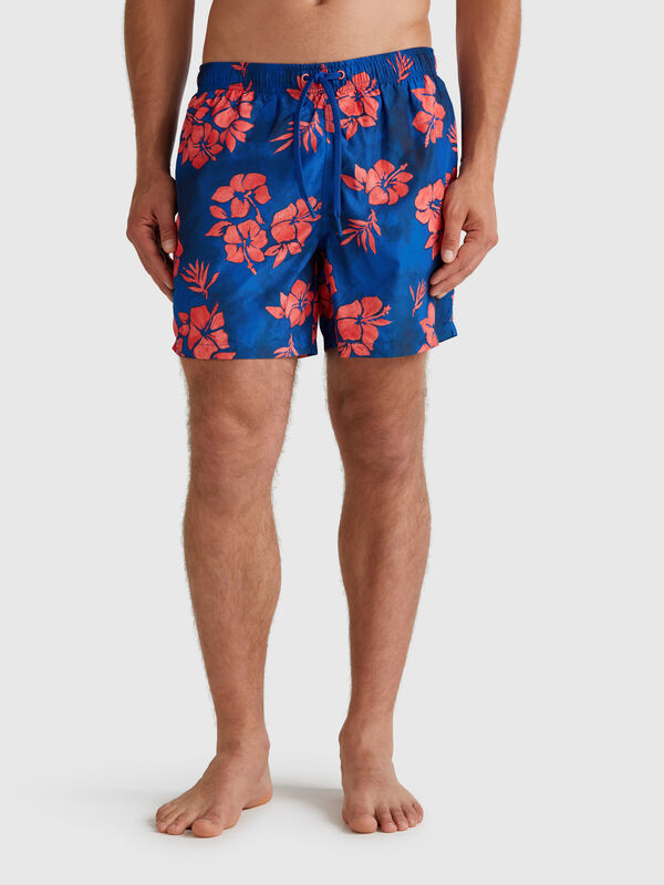Bañador de nailon estampado Hombre