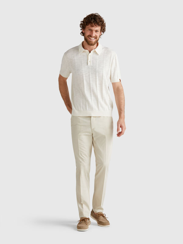 Chinos slim fit de algodón ligero Hombre