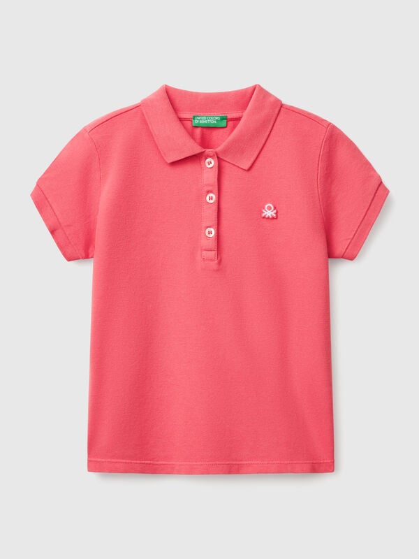 Polo de manga corta de algodón  Niña