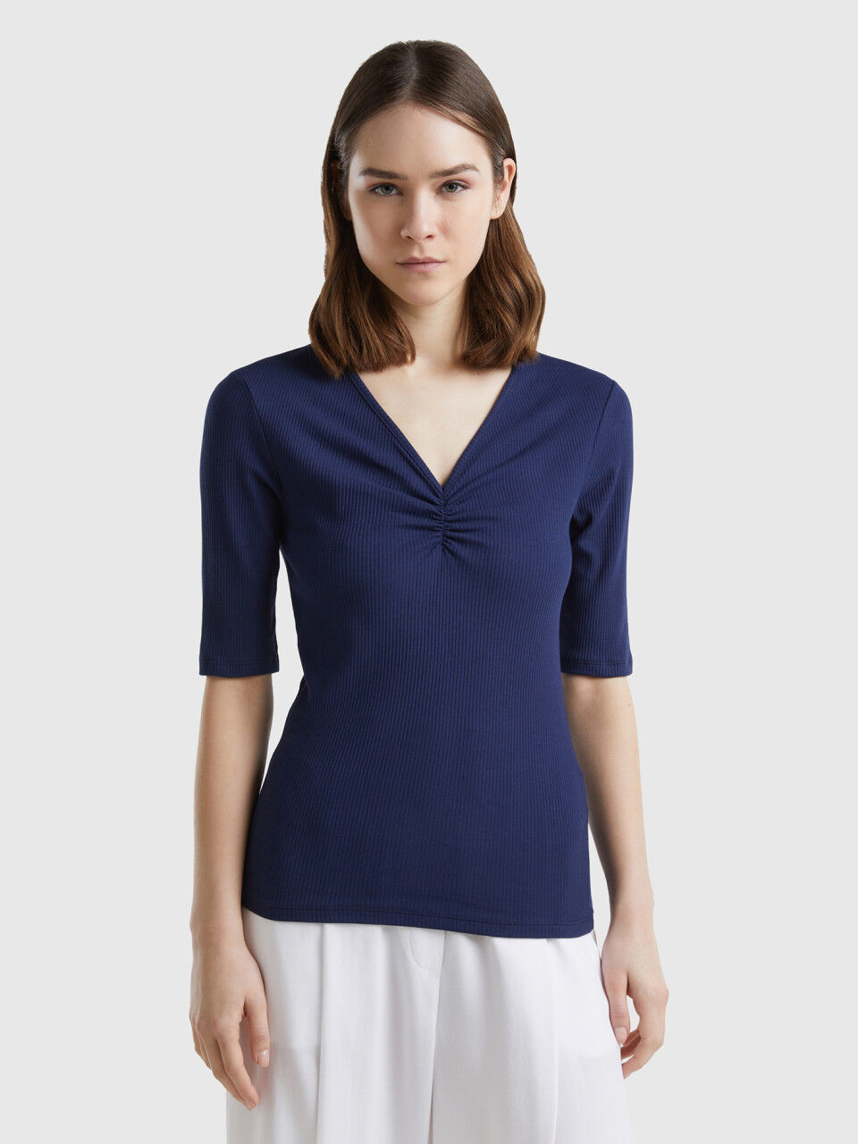 Camisetas basicas benetton mujer store