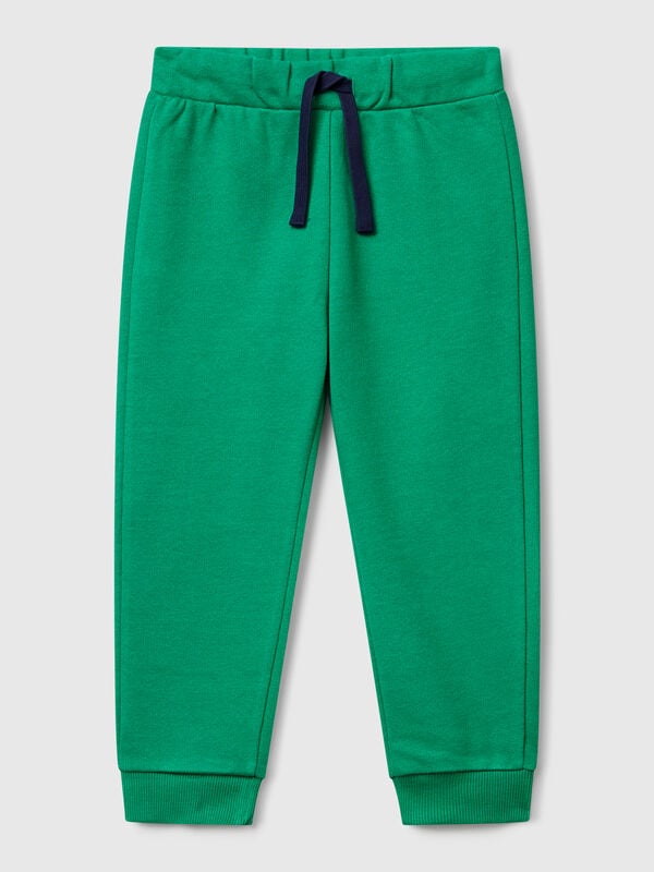 Pantalones de algodón con logo Niño