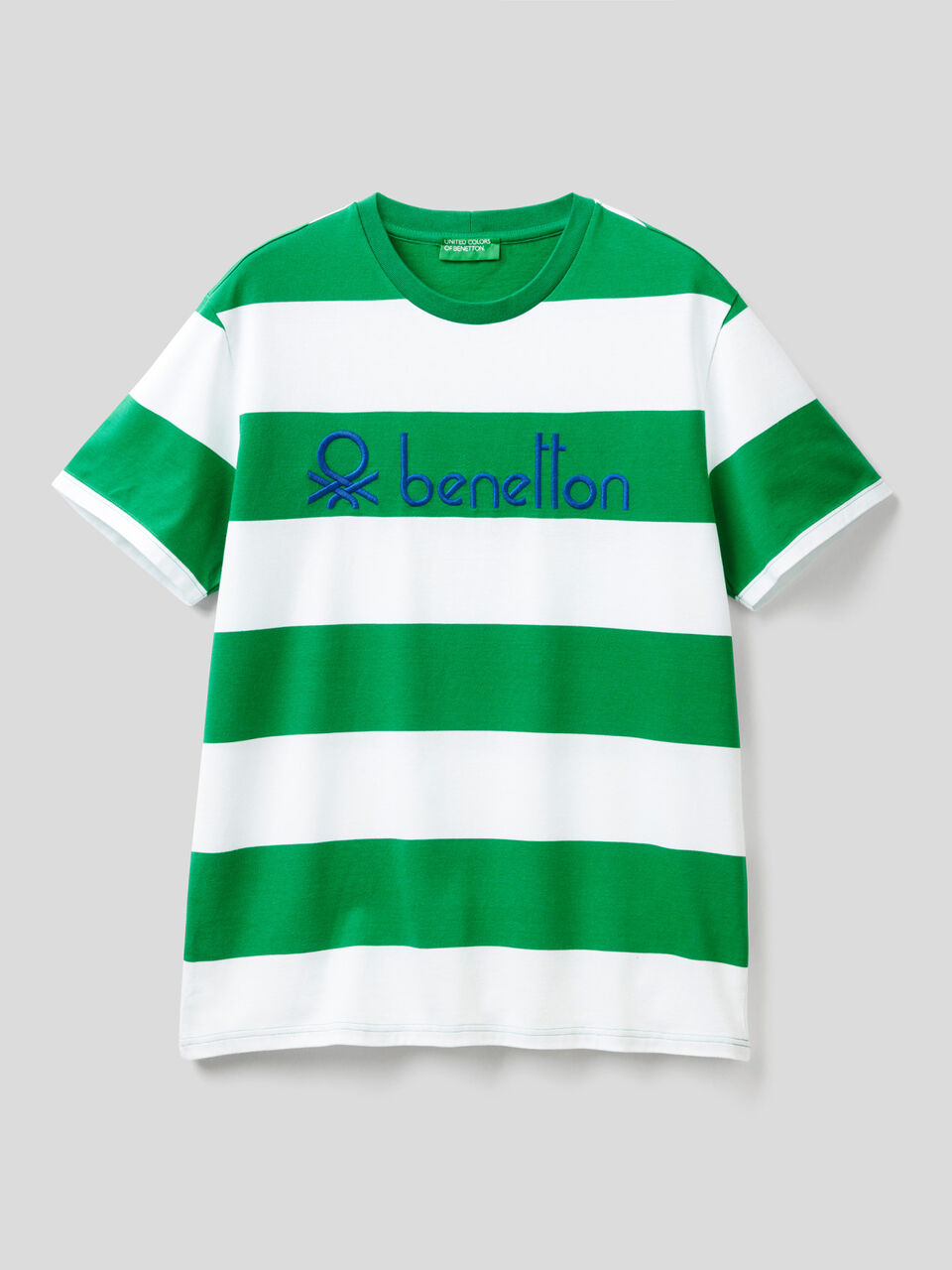 Camiseta de rayas de 100 % algodón orgánico image number 1