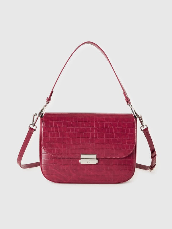 Bolso Be Bag grande rojo con estampado de cocos Mujer