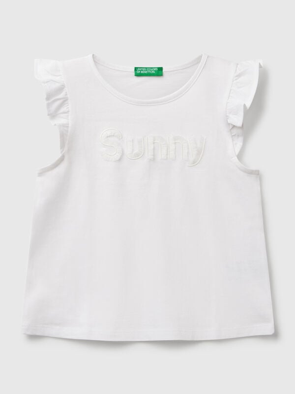 Camiseta sin mangas estampada Niña
