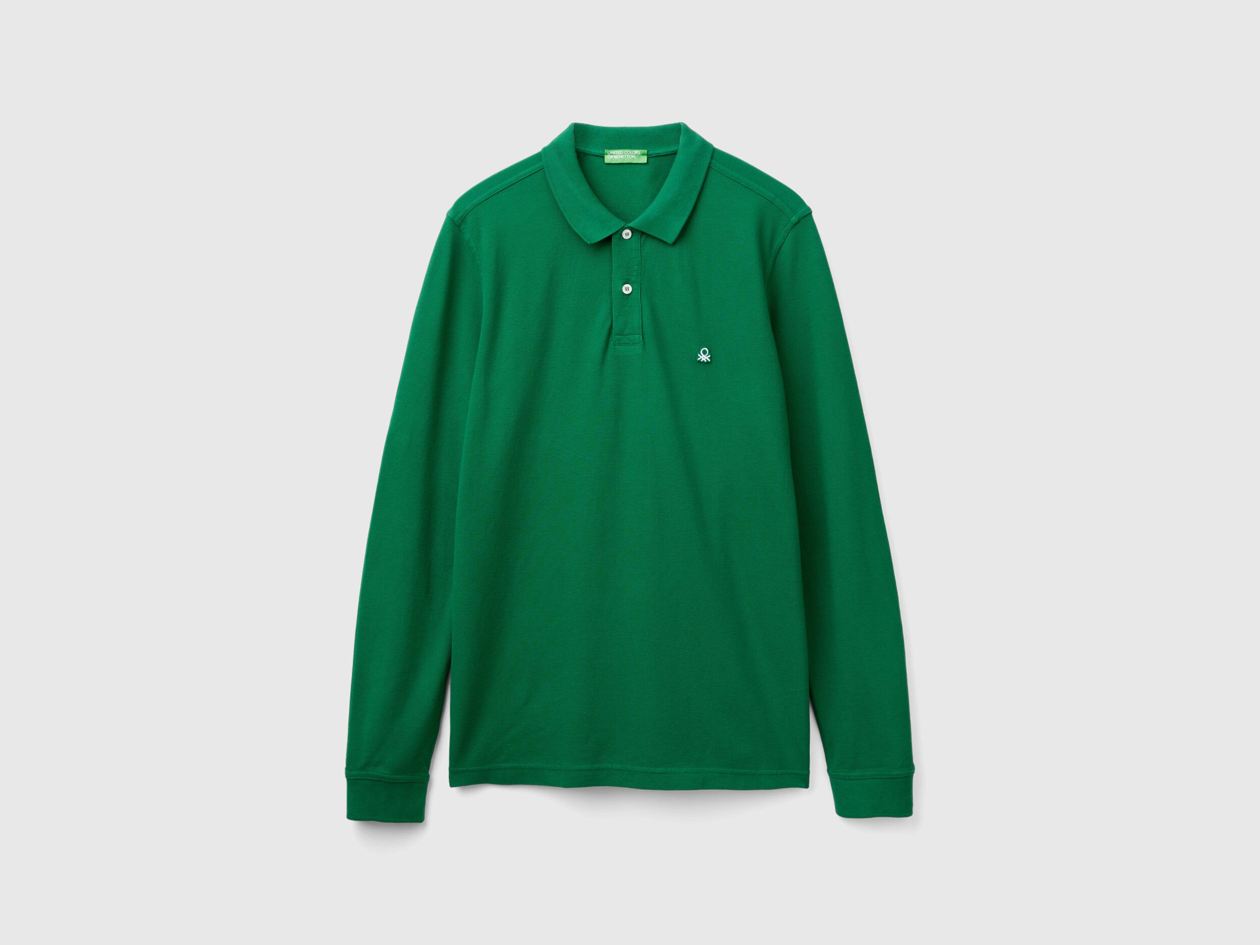 Polo manga larga benetton new arrivals