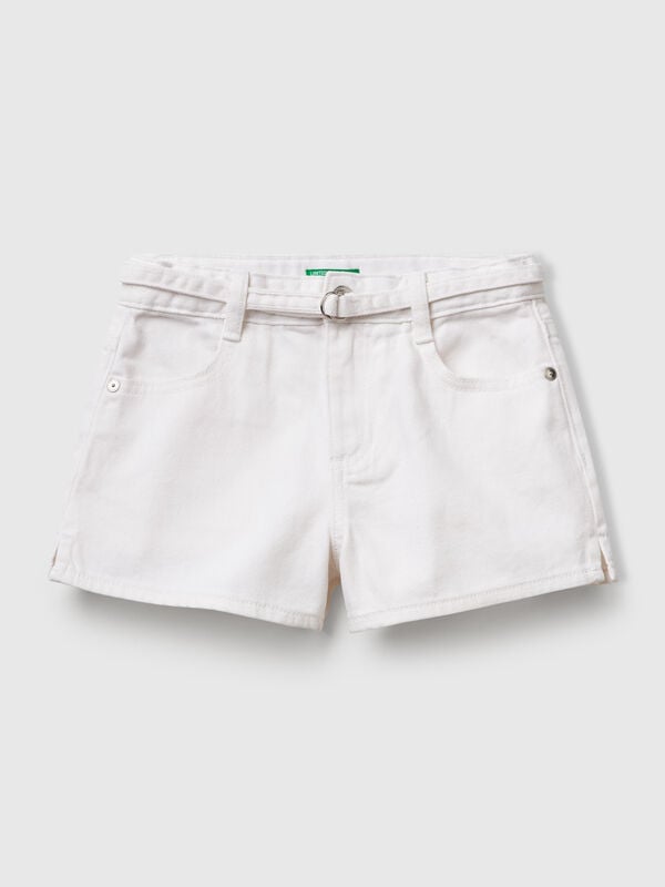 pantalones cortos con cinturón Niña