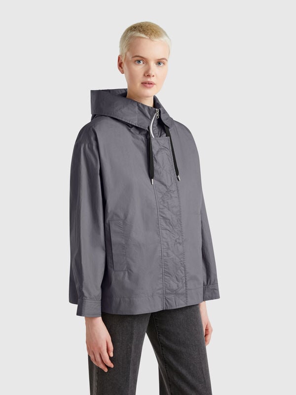 Chaqueta overfit de nailon Mujer