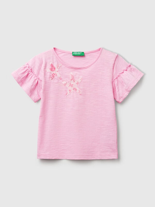 Camiseta con aplicación Niña