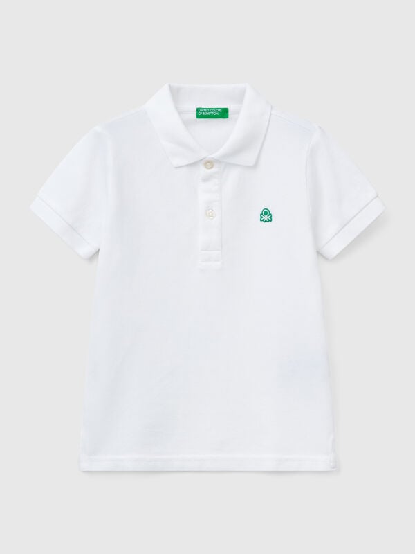 Polo de manga corta de algodón puro Niño