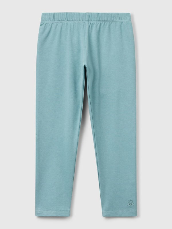 Leggings de algodón elástico Niña