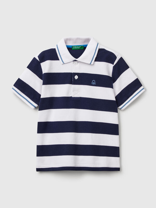 Polo manga corta rayas Niño