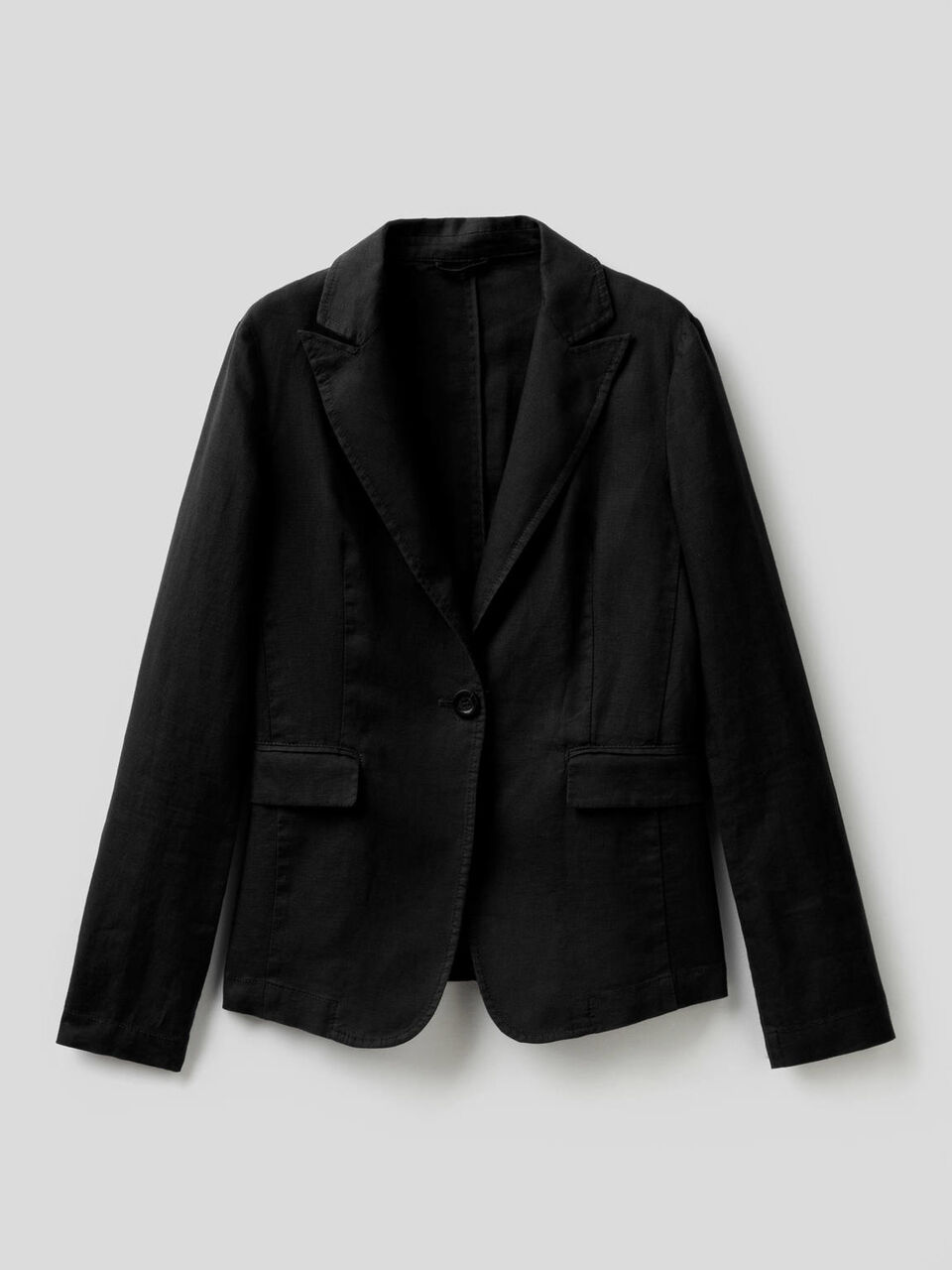 Blazer entallado de 100% lino image number 1