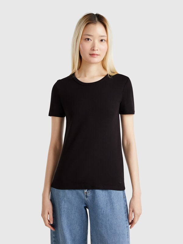Camiseta de algodón de fibra larga Mujer