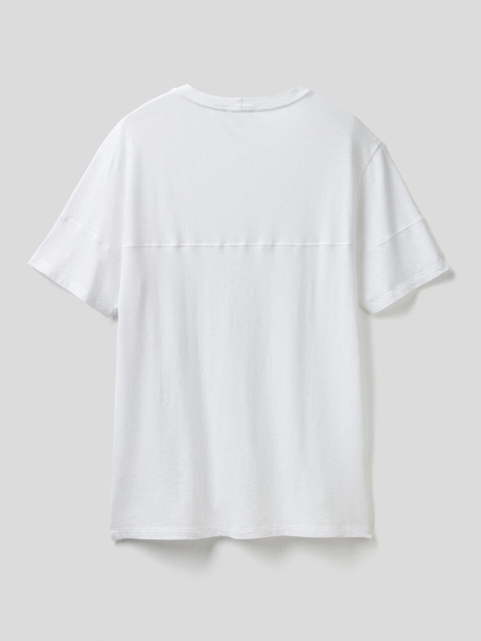 Camiseta lisa de lino mixto image number 2