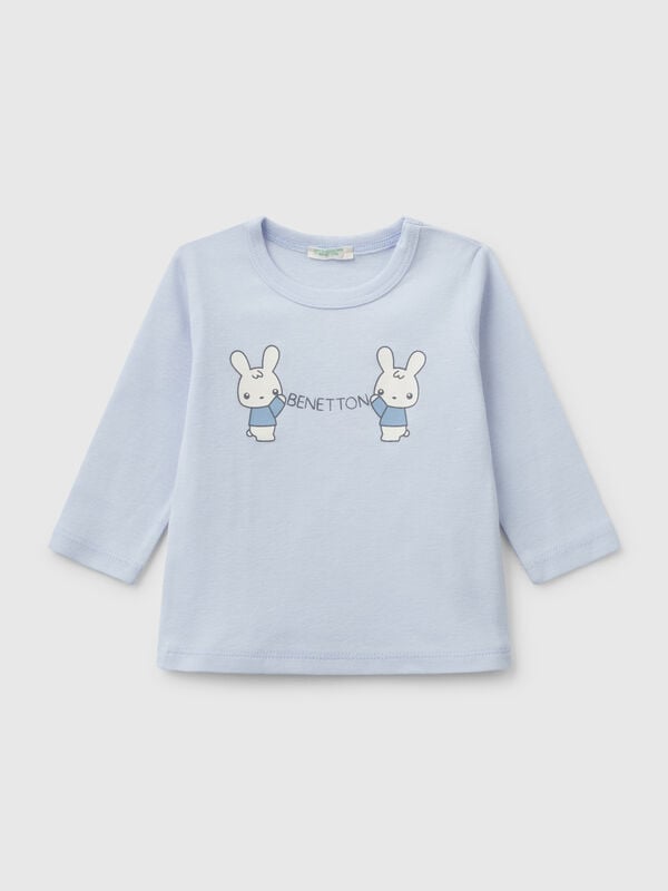 Camiseta de manga larga de algodón  Recién nacidos