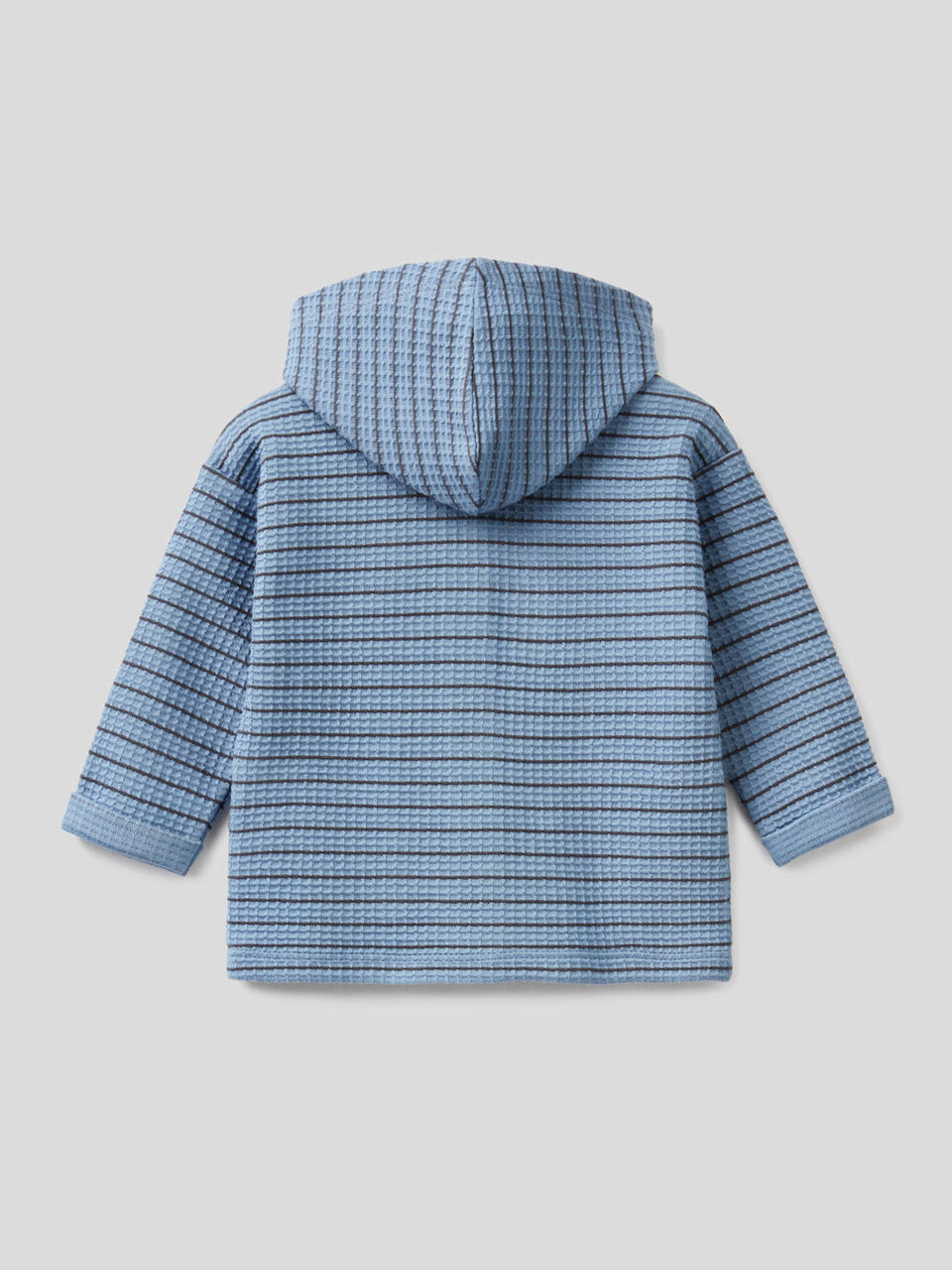 Sudadera de rayas de algodón orgánico con capucha image number 2