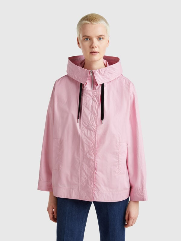 Chaqueta overfit de nailon Mujer