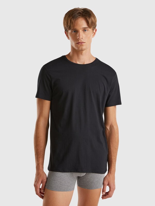 Camiseta de algodón de fibra larga Hombre