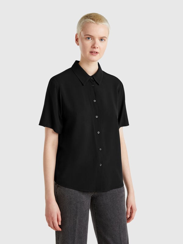 Camisa manga 3/4 de viscosa Mujer
