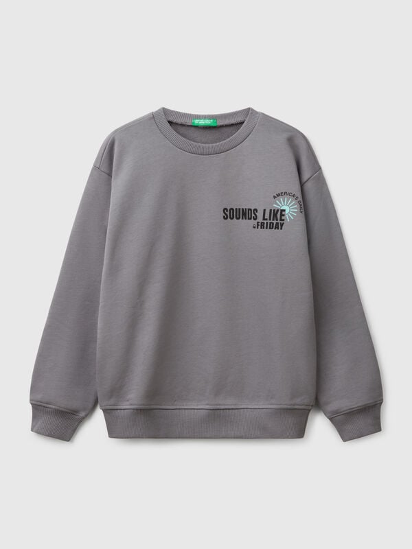 Sudadera 100% algodón con estampado Niño