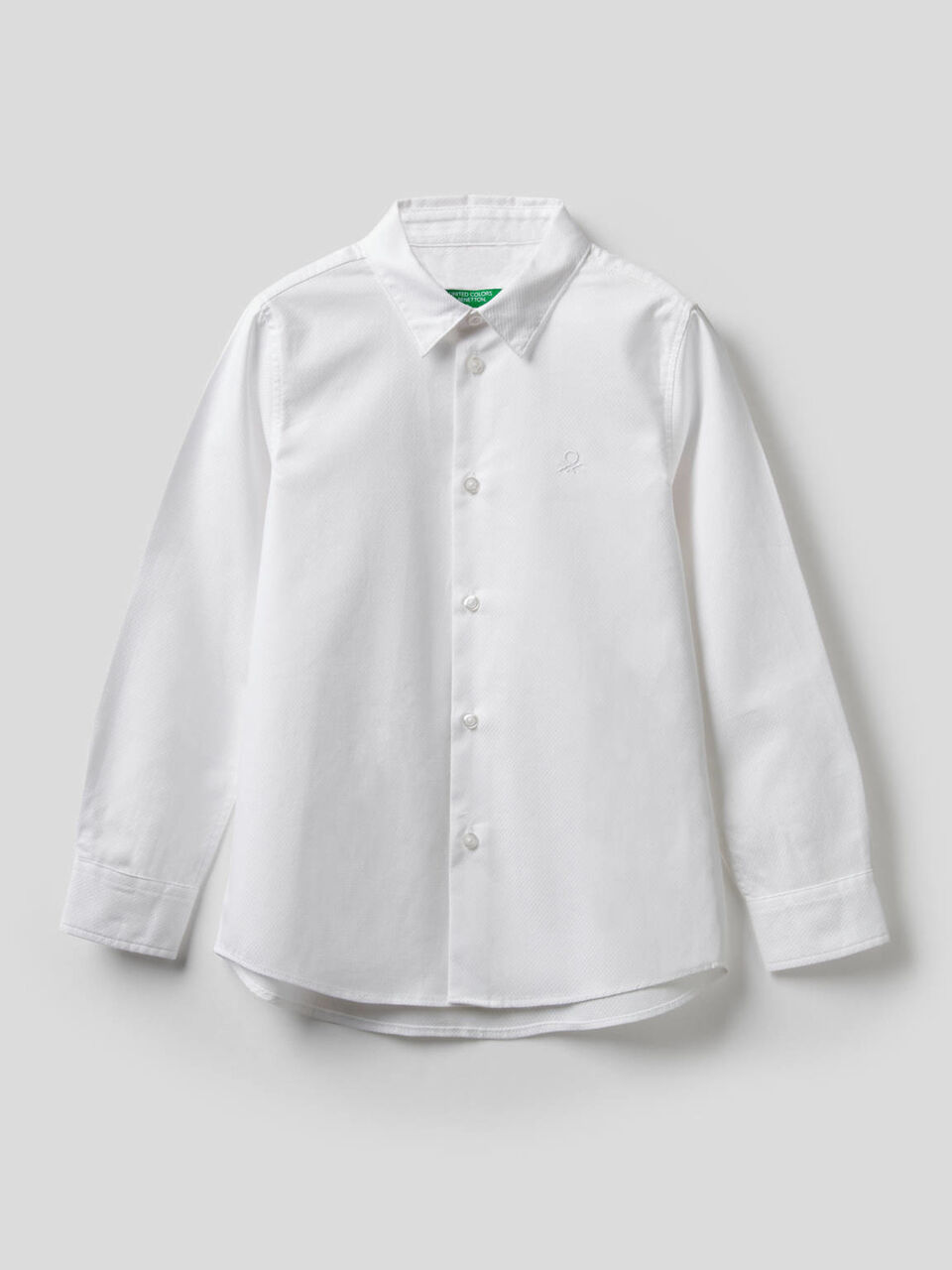 Camisa de algodón con logotipo bordado image number 1