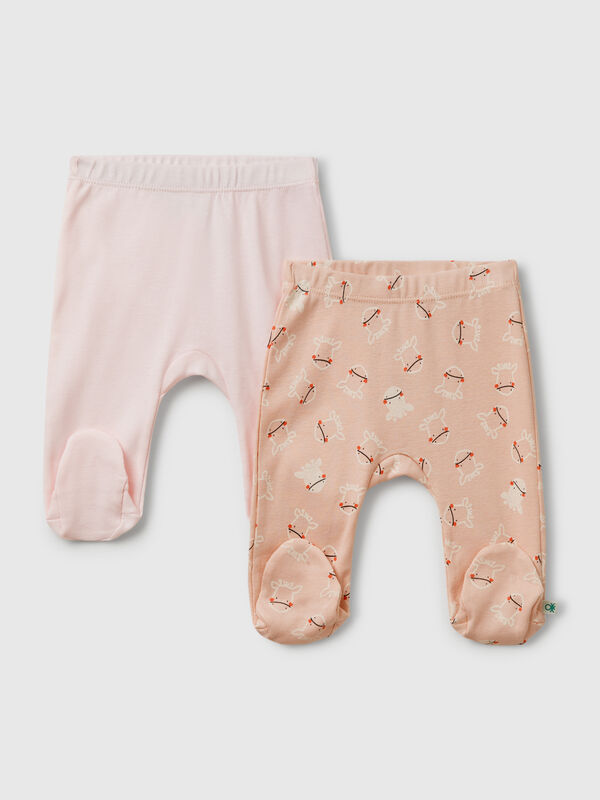 Dos pantalones de algodón . Recién nacidos