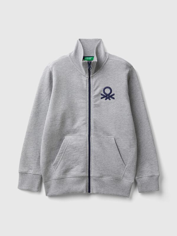 Sudadera con cremallera de algodón puro Niño